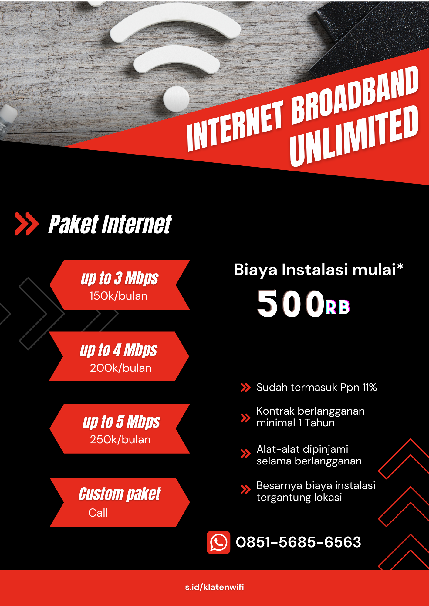 Pasang Wifi Murah Klaten